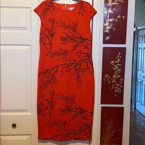 Ladies Red & Black Stretch Dress